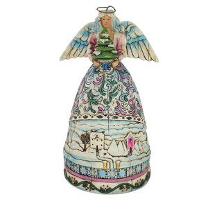 Jim Shore Heartwood Creek Landscape Sleeps Four Seasons Angel Figurine 2006 4.5"